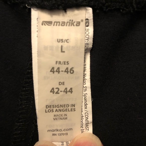 Marika Thicker Material Tummy Control Barely Flared Ponte Flared Leggings EUC - Picture 5 of 11